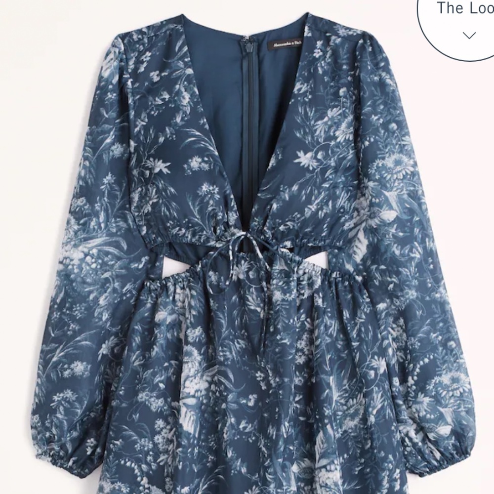 NEW: Long-Sleeve Cutout Mini Dress